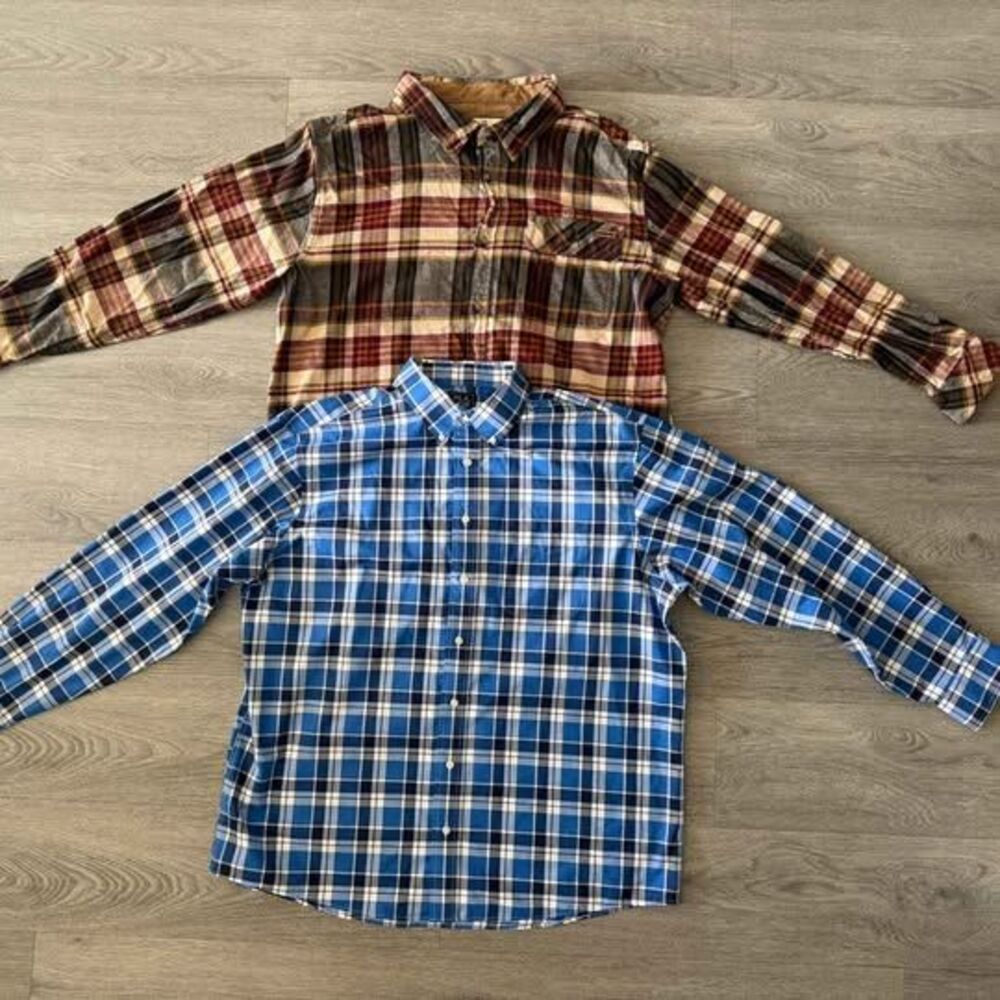 Lots of 2 Jos. A. Bank Traveler Plaid XL + Legendary Whitetails Flannel
